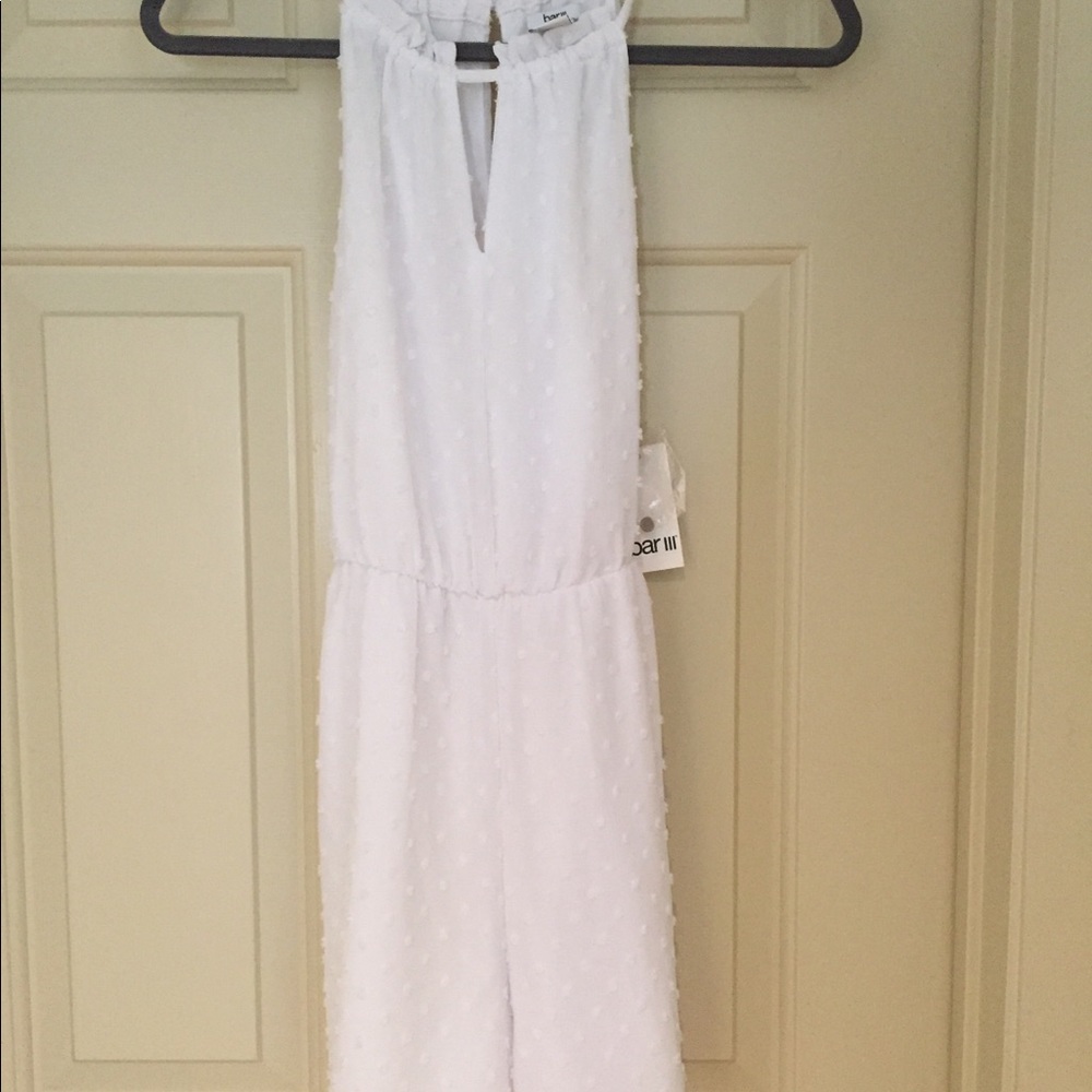 NWT white, bar lll, shorts romper